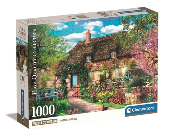 Clementoni, Puzzle, Compact Box, The Old Cottage, 1000 el. Clementoni