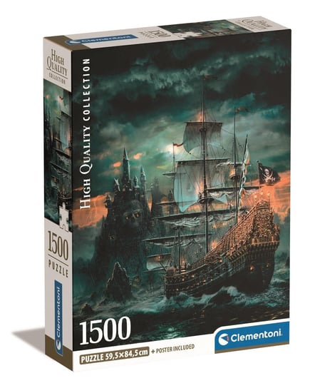 Clementoni, Puzzle, Compact Box, The Pirates Ship, 1500 el. Clementoni