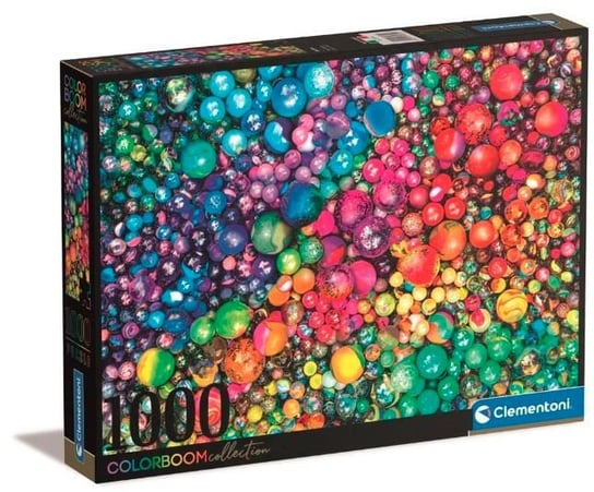 Clementoni, puzzle, Compact Colorboom Marbles, 1000 el. Clementoni