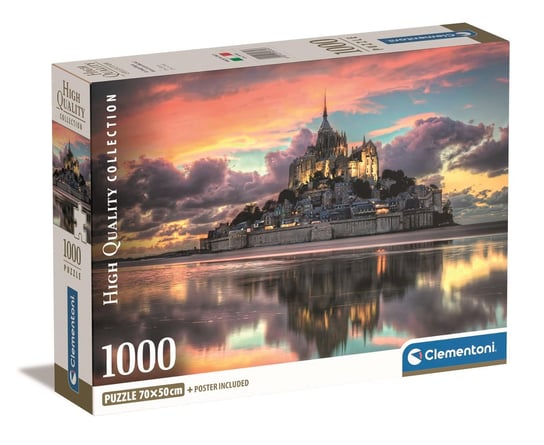 Clementoni, puzzle, Compact, Le Magnifique Mont Saint-Michel, 1000 el. Clementoni