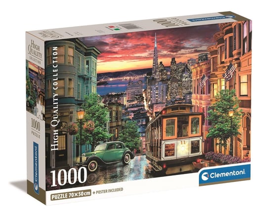 Clementoni, puzzle, Compact, San Francisco, 1000 el. Clementoni