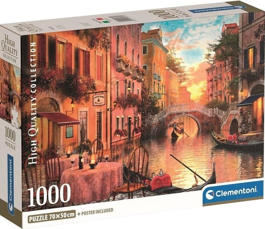 Clementoni, puzzle, Compact Venezia, Wenecja, 1000 el. Clementoni