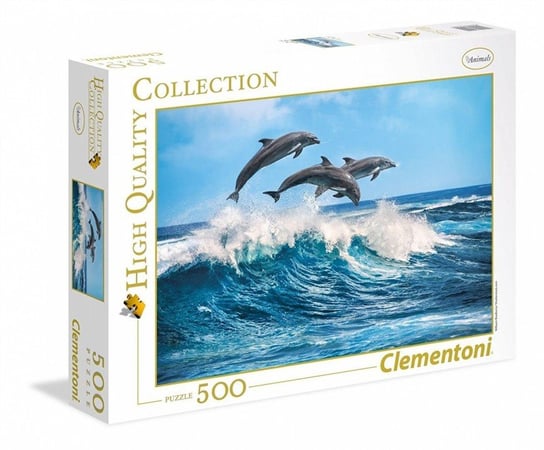 Clementoni, puzzle, Delfiny, 500 el. Clementoni