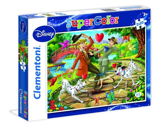 Clementoni, puzzle, Disney, 101 Dalmatyńczyków, 2x20 el. Clementoni