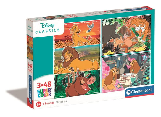 Clementoni, puzzle, Disney Animals, 3x48 el. Clementoni