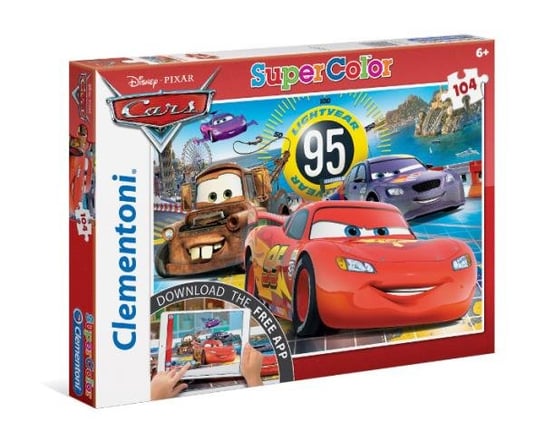 Clementoni, puzzle, Disney, Cars, 104 el. Clementoni