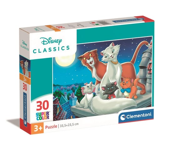 Clementoni, Puzzle Disney Classic Super kolor 20278, 30 el. Clementoni