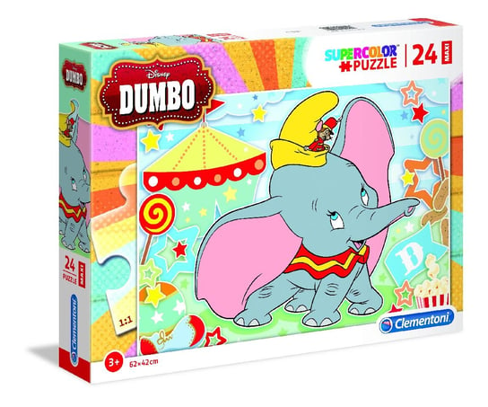Clementoni, puzzle, Disney, Dumbo, 24 el. Clementoni