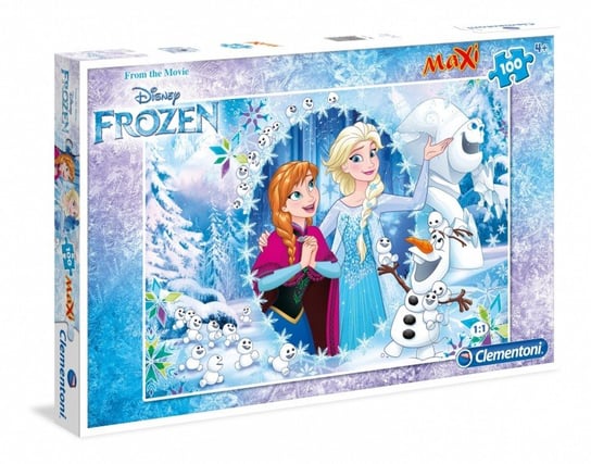 Clementoni, puzzle, Disney, Frozen, maxi, 100 el. Clementoni