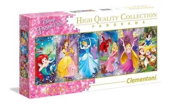 Clementoni, puzzle, Disney, High Quality Collection, Księżniczki Disneya, 1000 el. Clementoni