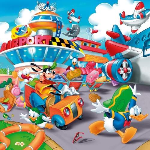 Clementoni, puzzle, Disney, Kaczor Donald i Przyjaciele, 4x6 el. Clementoni