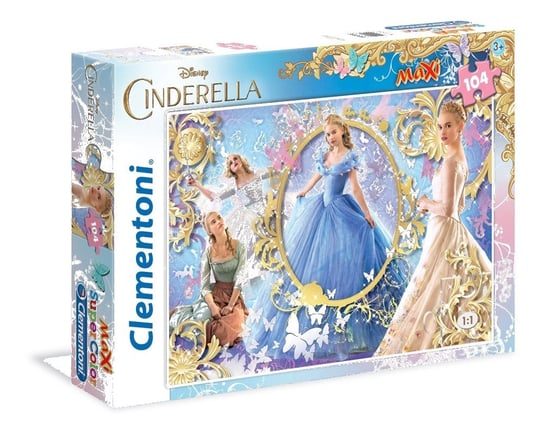 Clementoni, puzzle, Disney, Kopciuszek maxi, 104 el. Clementoni