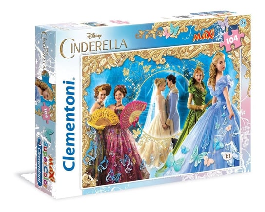 Clementoni, puzzle, Disney, Kopciuszek maxi, 104 el. Clementoni