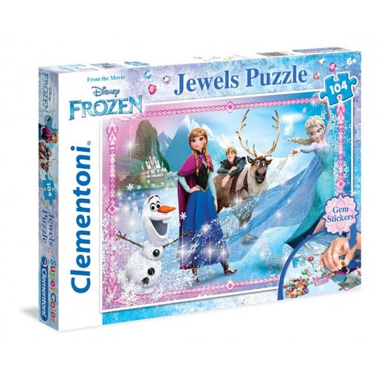 Clementoni, puzzle, Disney, Kraina Lodu, Ozdoby, 104 el. Clementoni