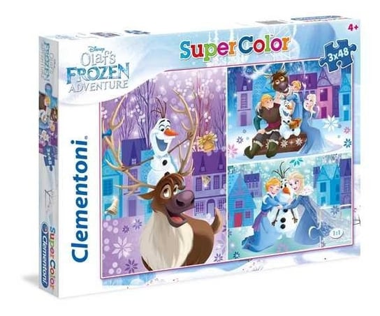 Clementoni, puzzle, Disney, Kraina Lodu, Przygoda Olafa, 3x48 el. Clementoni