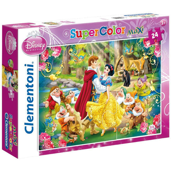 Clementoni, puzzle, Disney, Królewna Śnieżka maxi, 24 el. Clementoni