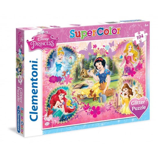 Clementoni, puzzle, Disney, Księżniczki, 104 el. Clementoni