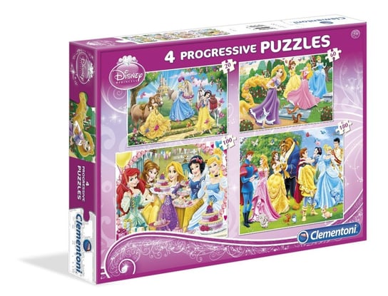 Clementoni, puzzle, Disney, Księżniczki, 20/60/100/180 el. Clementoni