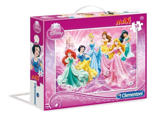 Clementoni, puzzle, Disney, maxi, Księżniczki, 30 el. Clementoni