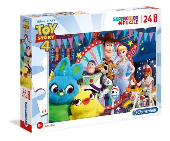 Clementoni, puzzle, Disney, Maxi, Toy Story 4, 24 el. Clementoni