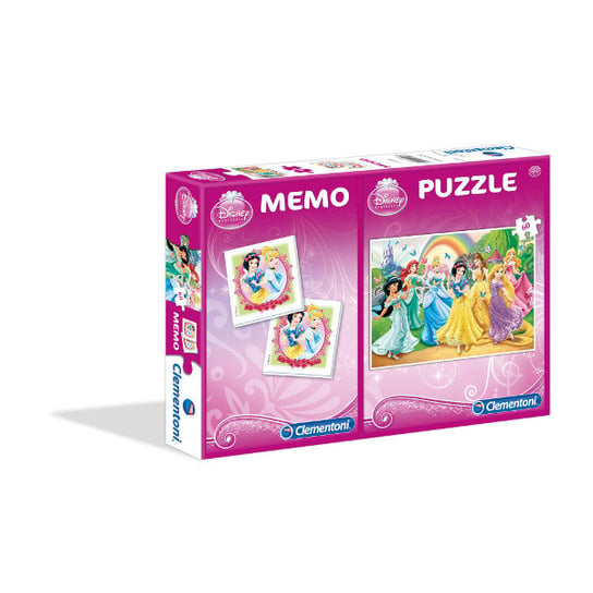 Clementoni, puzzle, Disney, + memo, 60 el. Clementoni