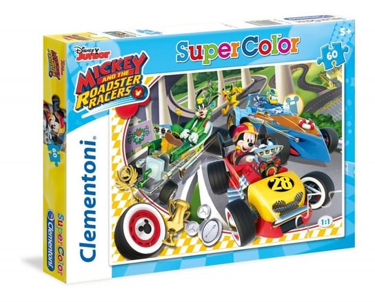 Clementoni, puzzle, Disney, Mickey And The Roadster Racers, 60 el. Clementoni