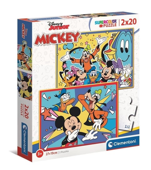 Clementoni, puzzle, Disney, Mickey Mouse, 2x20 el. Clementoni