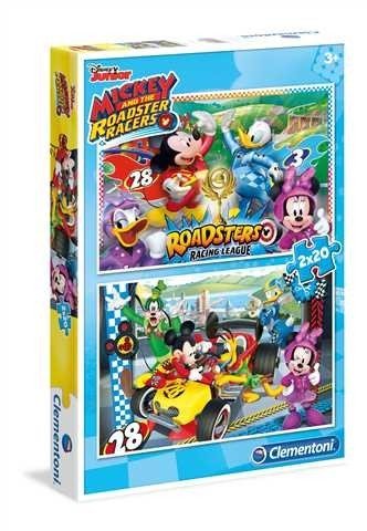 Clementoni, puzzle, Disney, Miki i Raźni Rajdowcy, 2x20 el. Clementoni