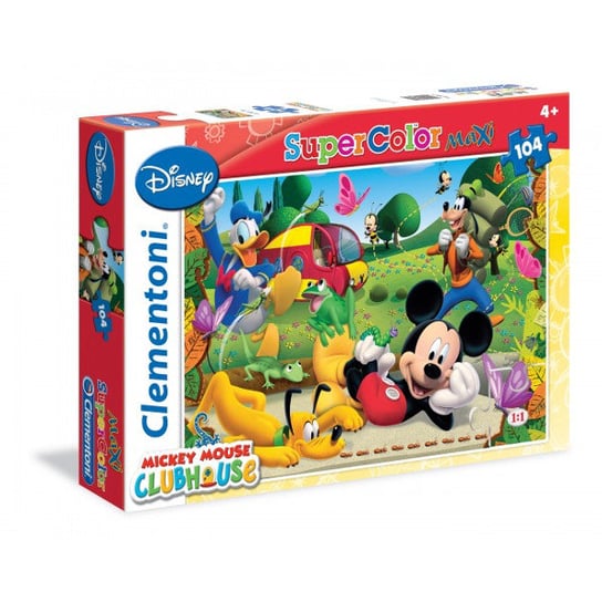 Clementoni, puzzle, Disney, Myszka Miki i Przyjaciele, 104 el. Clementoni