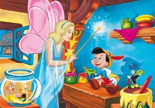 Clementoni, puzzle, Disney, Pinokio, 4x6 el. Clementoni