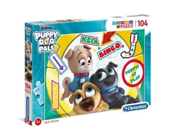 Clementoni, puzzle, Disney, Puppy Dog Pals, 104 el. Clementoni