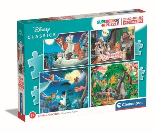 Clementoni, puzzle, Disney, Super Kolor Disney, 20/60/100/180 el. Clementoni