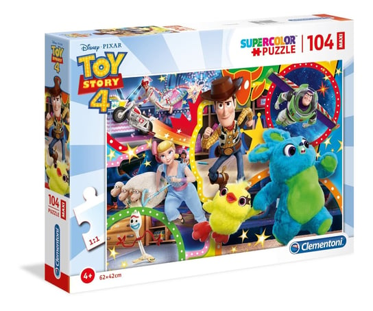 Clementoni, puzzle, Disney, Toy Story 4, Supercolor Maxi, 104 el. Clementoni