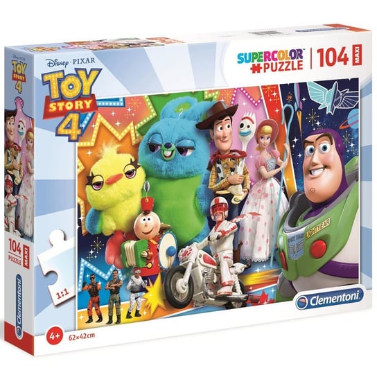 Clementoni, puzzle, Disney, Toy story, Super Kolor, maxi, 104 el. Clementoni