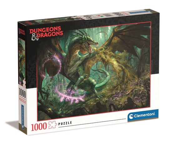 Clementoni, Puzzle Dungeons Dragons 39734, 1000 el. Clementoni