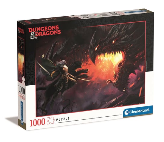 Clementoni, Puzzle Dungeons Dragons 39735, 1000 el. Clementoni