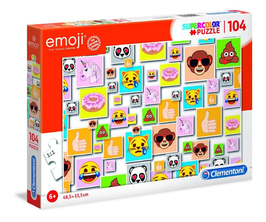 Clementoni, puzzle, Emoji, 104 el. Clementoni