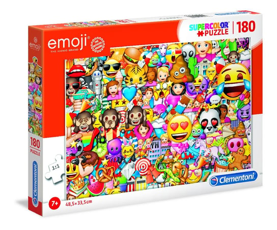 Clementoni, puzzle, Emoji, 180 el. Clementoni