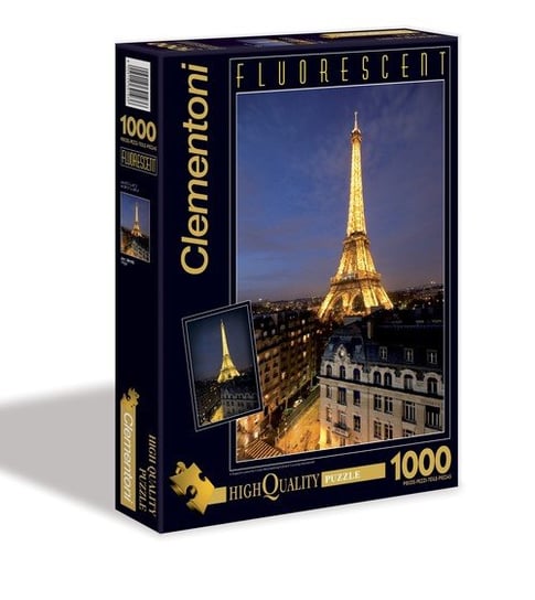 Clementoni, puzzle, Fluorescent, Paris, 1000 el. Clementoni