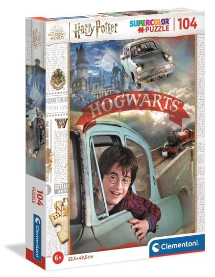 Clementoni, puzzle, Harry Potter, Hogwarts, 104 el. Clementoni