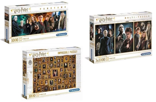 Clementoni, puzzle, Harry Potter, zestaw, 5x1000 el. Clementoni
