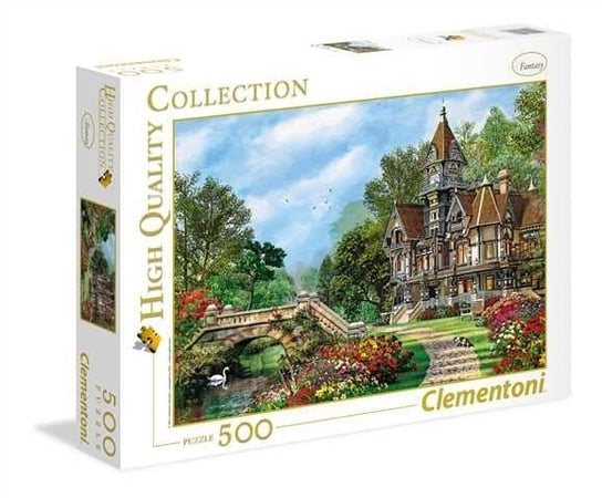 Clementoni, puzzle, High Quality Old Waterway Cottage, 500 el. Clementoni
