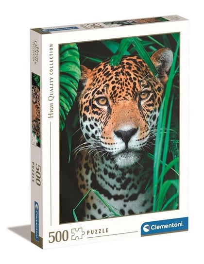 Clementoni, puzzle, Jaguar w dżungli, 500 el. Clementoni