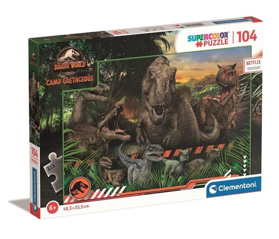Clementoni, puzzle, Jurassic World Camp Cretaceous, 104 el. Clementoni
