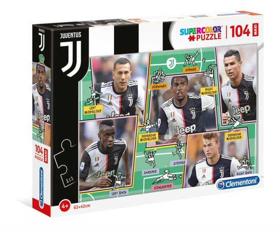 Clementoni, puzzle, Juventus, 104 el. Clementoni