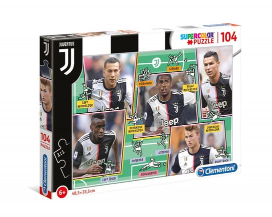 Clementoni, puzzle, Juventus, 104 el. Clementoni