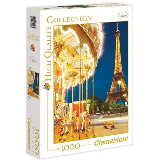Clementoni, puzzle, Karuzela w Paryżu, 1000 el. Clementoni