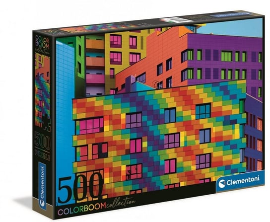 Clementoni, puzzle, Kolorowe Kwadraty Color Boom, 500 el. Clementoni