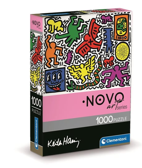 Clementoni, puzzle, kompaktowe opakowanie, Art Collection, Keith Haring, 1000 el. Clementoni