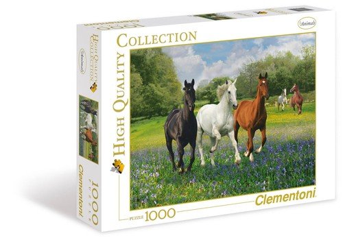 Clementoni, puzzle, Konie, 1000 el. Clementoni